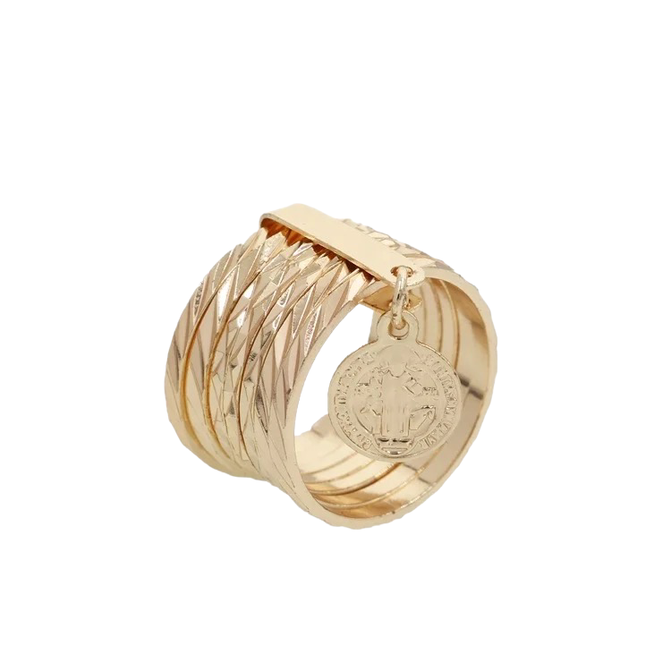 PORTUGUESE LAYERED VIRGIN MARY RING